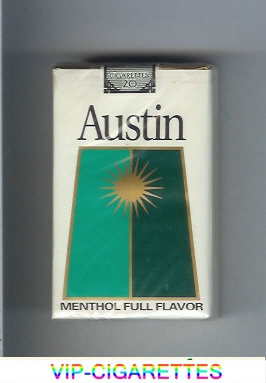Austin Menthol Full Flavor cigarettes with trapezium