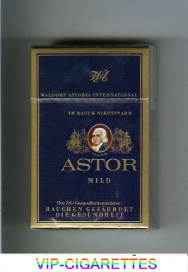 Astor Mild Purple cigarettes Waldorf Astoria International german version