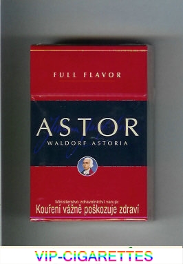 Astor Waldorf Astoria Full Flavor cigarettes red