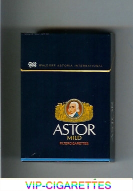 Astor Mild Filter Cigarettes Waldorf Astoria International german version