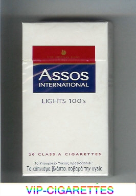 Assos International Lights 100s cigarettes