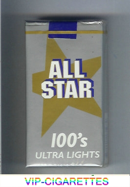 All Star 100s Ultra Lights cigarettes