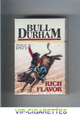 Bull Durham cigarettes Rich Flavor Since 1871