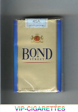Bond Street cigarettes Consistently Smooth Argentina