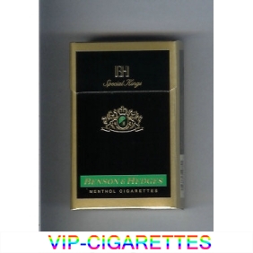 Benson and Hedges Menthol cigarettes Special Kings