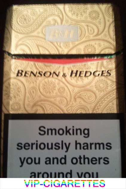 Benson and Hedges Gold cigarettes England Limited Edition 2012