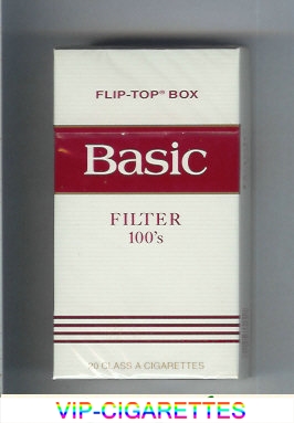 Basic Filter 100s cigarettes flip-top box