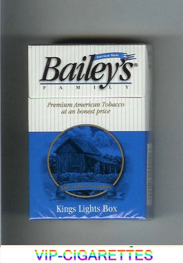 Bailey's Family Lights cigarettes