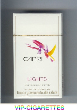 Capri Lights Filter 100s cigarettes hard box