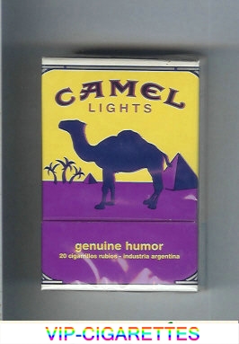 Camel Genuine Humor Lights cigarettes hard box