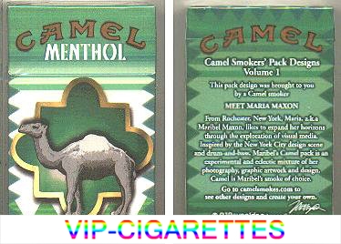 Camel Menthol Smokers Pack Designs Volume 1 cigarettes hard box