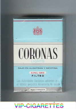 Coronas Lights king size filtro cigarettes