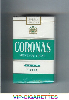 Coronas Menthol Fresh cigarettes king size filter