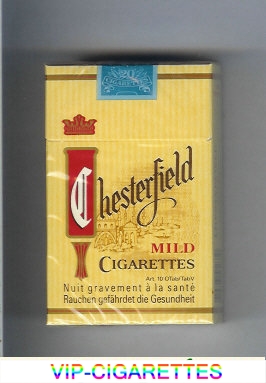 Chesterfield Mild cigarettes hard box