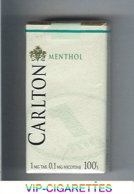Carlton Menthol Filter 100's cigarettes soft box