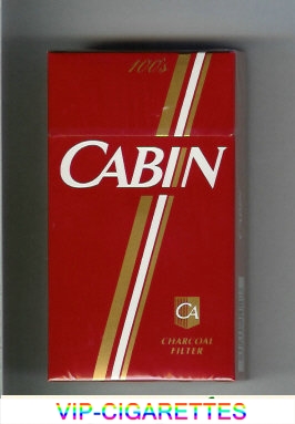 Cabin 100s cigarettes red
