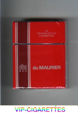 Du Maurier Virginia cigarettes hard box