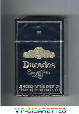 Ducados Cigarrittos Finos De Lujo black cigarettes hard box