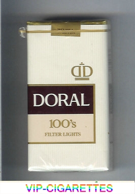 Doral Filter Lights 100s cigarettes soft box