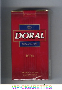 Doral Premium Taste Guaranteed Full Flavor 100s cigarettes soft box