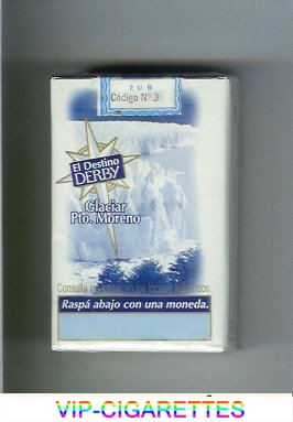 Derby El Destino Derby Glaciar Pto.Moreno cigarettes soft box