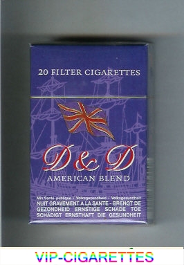 D&D American Blend cigarettes hard box