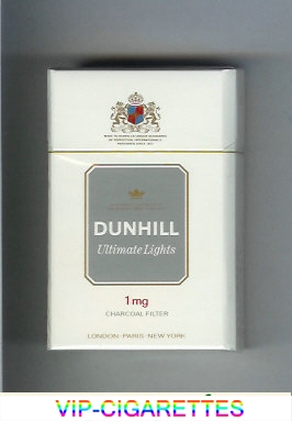 Dunhill Ultimate Lights 1 mg cigarettes hard box
