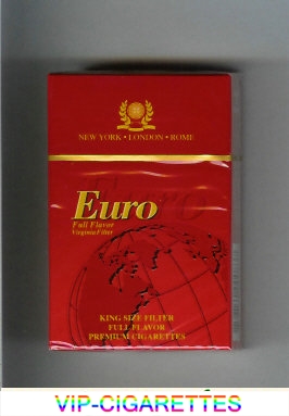 Euro Full Flavor Virginia Filter cigarettes hard box