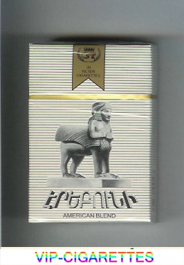 Erebuni American Blend grey cigarettes hard box