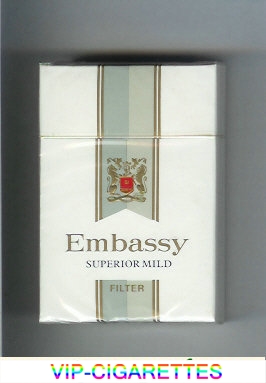 Embassy Superior Mild Filter cigarettes hard box