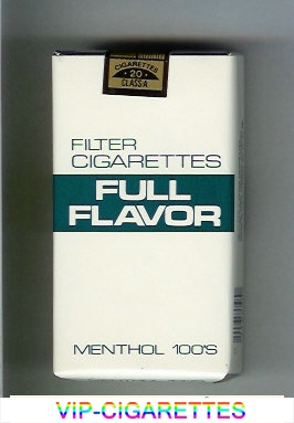 Full Flavor Filter Cigarettes Menthol 100s cigarettes soft box