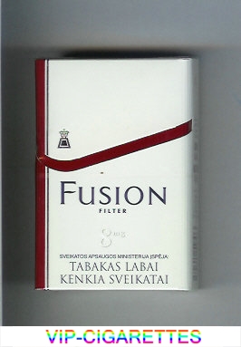 Fusion Filter 8 mg white and red cigarettes hard box