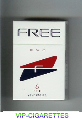 Free F 6 Your Choice white and red and black Cigarettes hard box