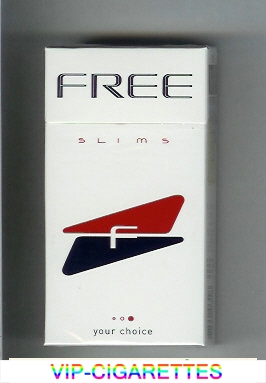 Free Slims F Your Choice 100s white and red and black Cigarettes hard box