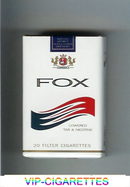 Fox Clamerica white and blue and red cigarettes soft box