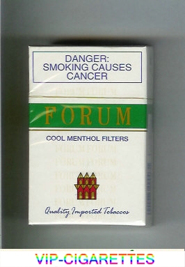 Forum Cool Menthol Filters Quality Imported Tobaccos cigarettes hard box