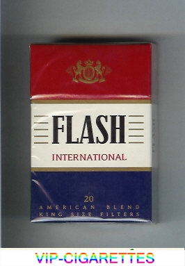 Flash International 20 American Blend cigarettes hard box