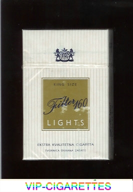 Filter 160 King Size Lights white and gold cigarettes hard box