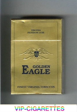 Golden Eagle Virginia Filter De luxe gold cigarettes hard box