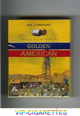 Golden American Special History Edition Oil Company 25s cigarettes hard box