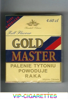 Gold Master Full Flavour Blend American 25s cigarettes hard box