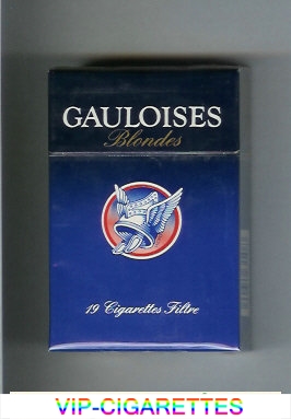 Gauloises Blondes Cigarettes hard box