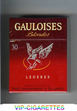 Gauloises Blondes Legeres 30s red Cigarettes hard box