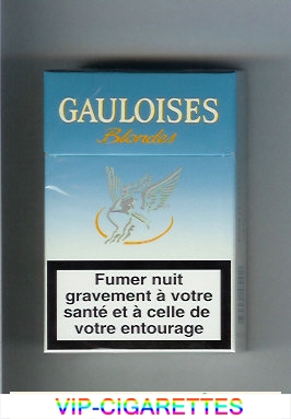Gauloises Blondes light blue Cigarettes hard box