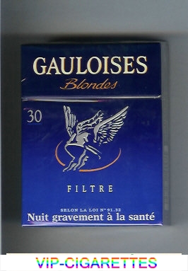 Gauloises Blondes Filtre blue 30s Cigarettes hard box