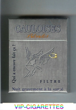 Gauloises Blondes Qui a Encore Fait Ca ' Filtre grey 25s cigarettes hard box