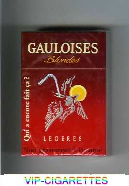 Gauloises Blondes cigarettes Legeres Qui a Encore Fait Ca ' hard box