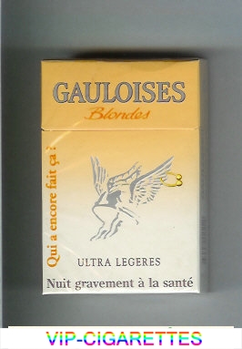 Gauloises Blondes Qui a Encore Fait Ca ' Ultra Legeres Cigarettes hard box