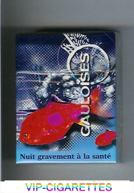 Gauloises with fish 30s cigarettes hard box