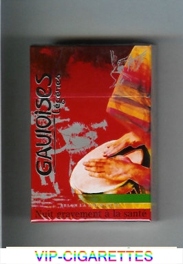 Gauloises with drum Legeres cigarettes hard box